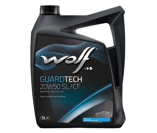 Моторное масло Wolf GuardTech 20W-50 SL/CF, 5л 